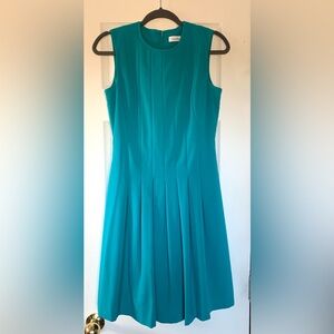Calvin Klein Teal Sleeveless Dress